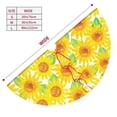 thumbnail image 2 of KLL 30" Christmas Tree Skirt Sunflowers2 Xmas Tree Skirts Mat for New Year Xmas Holiday Party Indoor Outdoor Home Decoration, 2 of 5