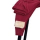 thumbnail image 5 of Pantalones deportivos gruesos con forro de lana para mujer, cintura alta, correa de tobillo suelta, lana de cordero cálida para otoño e invierno, 5 of 5