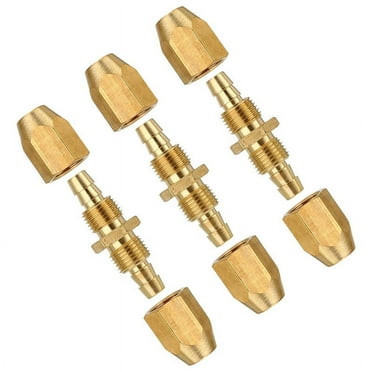 3 Pack Air Hose Repair Kit 3/8-Inch Splicer Solid Brass Reusable