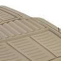 Auto Drive 4-Piece Premium Rubber Floor  Mat Toll Tan- Universal Fit for Cars, Trucks,202WM32