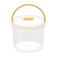 thumbnail image 2 of Contenant Alimentaire Hermétique avec Poignée, Bocal de Rangement de Garde-Manger en Plastique Transparent pour Collations, Étanche, Rond de 1450 ml avec Joint en Silicone, 2 of 6