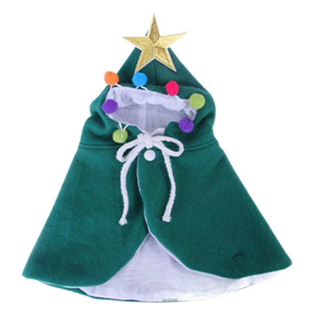 Disfraz Capa Gato Navideño Con Papá Noel para Pequeños Y Gatos Gatitos