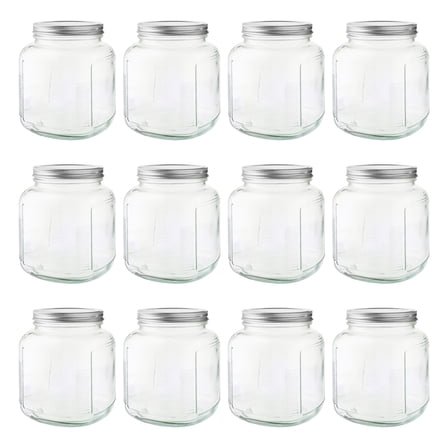 12 Pack: 6.75" Glass Square Cracker Jar by Ashland