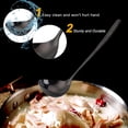 thumbnail image 3 of 7.8" Stainless Steel Cooking Supplies Black Soup Ladle Spoon, 3 of 7