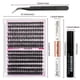 thumbnail image 3 of Pestañas Postizas Racimos Pestañas Postizas Naturales Blackest Black Maybelline Kit de extensión de pestañas hinchadas Pestañas individuales Kit de extensión de pestañas de 10-1(Compre 2 y ahorre 10%), 3 of 9