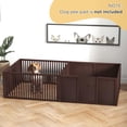 thumbnail image 6 of Barara King Whelping Box for Dogs Built for Mother's Comfort, Dog Whelping Pen with Removable Doors, Puppy Playpen for Indoors, Newborn Puppy Supplies & Essentials, 81" x 39" x 20", Coffee, 6 of 7