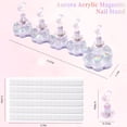 thumbnail image 2 of lootaan 2 Set Nail Holder for Painting Nails ,Fake Nail Tips Training ,Aurora Acrylic Nail Stand for Press on ,Nails Display with 96 Pcs Reusable Adhesive Putty (Laser purple) E22, 2 of 3