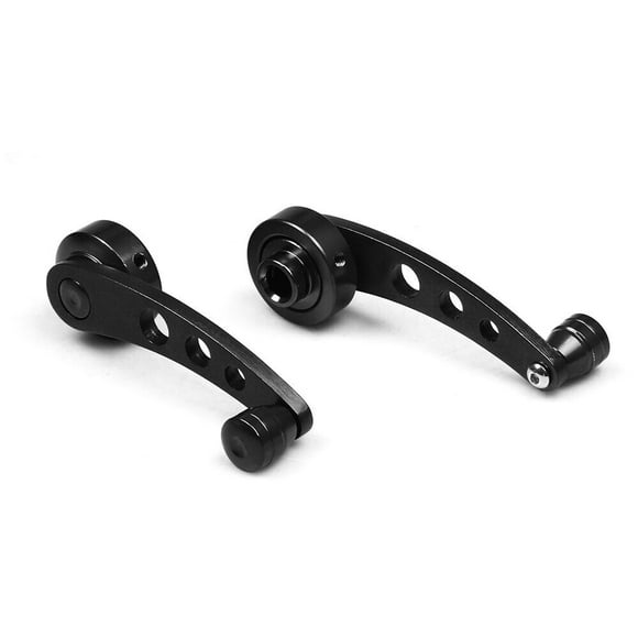 Aluminum Car Window Shake Van Modified Glass for MAN ual Lifter Hand Crank Black