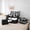 Black White, variant on Homewish Spooky Halloween 7pcs Queen Bedding,Funny Pumpkin Lantern Ghost Skull Bat Bedding Comforter Set Queen,Halloween Reversible