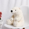 thumbnail image 6 of XUYAN 13.78inch ROPELOK Polar Bear Stuffed Animal Plush Lifelike Super Soft Cute Polar Bear with Kawaii Polar Bear Plush Toy for Kids Children Family Xmas Birthday Gifts, 6 of 8