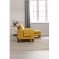 thumbnail image 6 of L-Shaped Sectional Sofa,Reversible Sleeper Sofa with Pull Out Bed and Storage Chaise,Upholstered Fabric Sectional Sofa with Side Pockets,Pull Out Sofa Couch for Living Room Bedroom Office,Mustard, 6 of 26