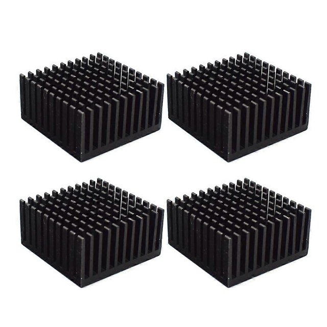 4pcs 40x40x20mm Aluminum Heatsink Radiator Cooler For Electronics LED Chip With Thermal Conductive Double Sided Tape