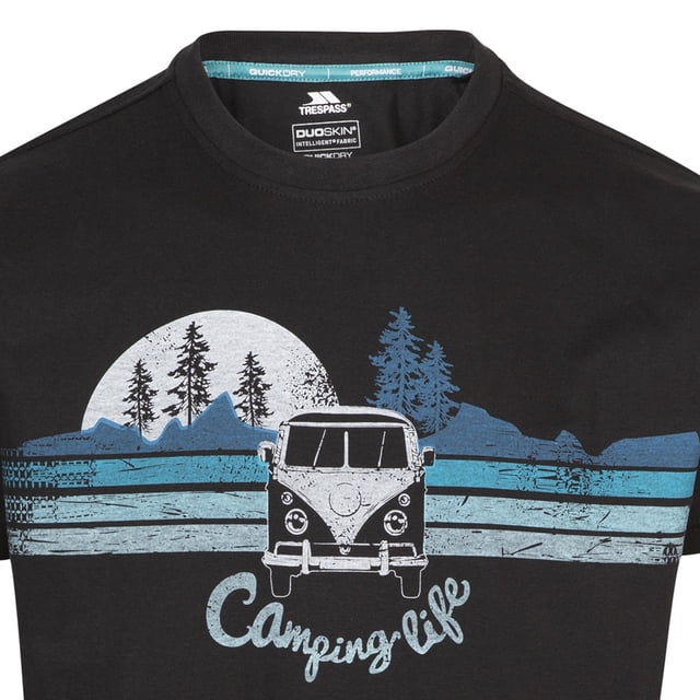 Trespass - Camiseta Cromer para Hombre (Caqui)