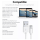 thumbnail image 2 of Cable De Cargador Usb Para iPhone iPad 1 Metro blanco, 2 of 4
