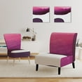 thumbnail image 3 of Designart "Paint Of Magenta Stone" Upholstered Shabby Chic Accent Chair - Arm Chair, 3 of 5
