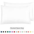 thumbnail image 4 of Silky Satin Pillowcase For Skin and Hair Zipper Pillow Case 2 Pack NTBAY Bedding, 4 of 11