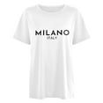 thumbnail image 4 of Camiseta básica para mujer: camiseta de manga corta suave y cómoda, prenda transpirable para el día a día., 4 of 5