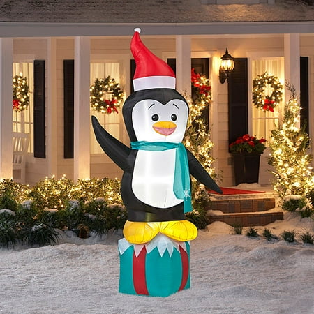 16' Tall Airblown Penguin Christmas Infl