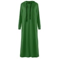 thumbnail image 3 of Celmia Women's Loose Long Sleeve Hooded Dresses Drawstring Sweatshirts, 3 of 7