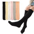 thumbnail image 2 of LYMAYTER Kids Girls Knee High Socks 3 Pairs Spring Summer Breathable Mesh Calf Socks Toddler Lace Thigh High Socks for 3-12 Years, 2 of 10