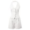 thumbnail image 4 of MAIHAN Women Summer Outfits Summer Outfits for Women Short Sleeve Tops Shorts Leggings Sets Women 2 Piece Outfits Plus Size Outfits for Curvy Women, 4 of 5