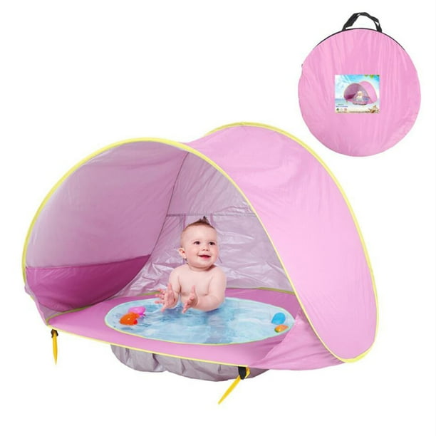 Baby Beach Tent with Pool 2021 Upgrade Easy Fold Up＆Pop Up Unique Ocean