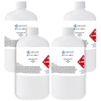 Lab Alley Isopropyl Alcohol 70% Lab Grade, Rubbing Alcohol, Great for Cleaning - 1 Gallon Total (Pack of 4 x 1 Quart Bottles)