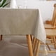 thumbnail image 5 of Manteles para Mesa Rectangular Impermeable, Mantel para Mesa de 6 Personas,Mantel Lino Antimanchas,para el Hogar, Restaurante,Cocina,Hotel,Cafetería (Color Liso-café Claro (180 * 140cm)), 5 of 7