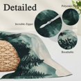 thumbnail image 3 of Dark Green Forest Body Pillow Cover 20 x 60 Inch Decorative Pillow Cover Nature Mountain Pine Tree Vintage Lumbar Pillowcase Seasonal Rectangle Cushion Case for Couch Sofa Bed Living Room, 3 of 9