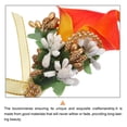 thumbnail image 4 of 6uds Novio Ojetes Lirio Ojetes Alfileres para Hombres Boda Ceremonia Aniversario Formal Cena Fiesta Naranja, 4 of 5