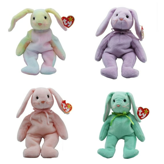 Ty Beanie Babies: Bunnies | Set of 4 | Hippity, Hoppity, Floppity & Hippie