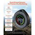 thumbnail image 2 of VEVOR Carbon Dioxide Monitor, CO2 Controller with Temperature and Humidity Display, NDIR Sensor Carbon Dioxide Detector, for Outdoors, Home, Office, Car, Lightweight & Portable, 2 of 9