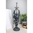 thumbnail image 7 of Ebros Celtic Slitherin Dragon Holding Excalibur Sword Letter Opener Figurine, 7 of 7