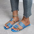 thumbnail image 3 of Mepaouo Flat Sandals for Women Comfortable Slip on Slide Shoes Dressy Summer Casual Beach Sandal, 3 of 6