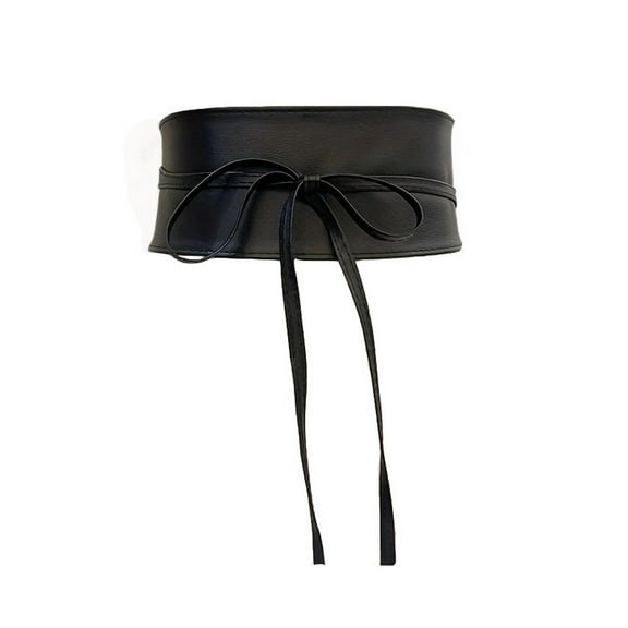 SWSMCLT Women's 2025 Adjustable Corset Belts Chunky Fall Old Fashioned Party Self Tie Belt Curvy Belt Date Black X-Small-Large