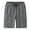 Dark Grey, variant on LYMAYTER Men Sweat Shorts for M-7XL Cotton Elastic Waist Joggers Shorts with Pockets Casual Sweat Short