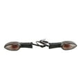 thumbnail image 1 of 2pcs Motorcycle Rear Turn Signal Light 12V 10W ABS Heat Resistant Replacement for YZF R1 R6 R125 R25 R3Black, 1 of 9