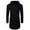 Black, variant on Men's Casual Solid Color Fashionable and Individual Ripped Sweatshirt, Mid-length Hooded Sporty Long Sleeve Pullover Top for Men, Ideal for Casual Sports Wear and Street Fashion,Coffee,S