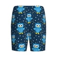 thumbnail image 4 of Picia Blue Owl Pajama Shorts for Men, Men's Pajama Bottoms, Sleepwear,Short Pajama Pants-Medium, 4 of 9
