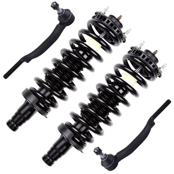 AUTOMUTO Struts & Shocks Quick-Strut Front Strut Spring Assembly Tie Rod End Fit For 2004-2007 for Buick Rainier 2002-2009 for Chevrolet Trailblazer