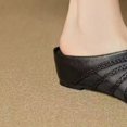 thumbnail image 3 of Women's Closed Toe Mule Flats, Breathable Mesh Slip On Casual Shoes with Low Wedge Heel, 3 of 5