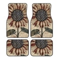 thumbnail image 1 of Balery USA Sunflower Flag Juego de 4 Alfombrillas para Auto, Revestimientos de Caucho Resistente, Diseño Antideslizante, 1 of 7
