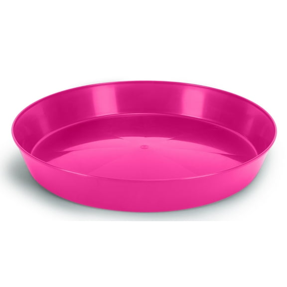 Austin Planter 10 Inch 8.3in Base Single Plant Saucer - Pink Colored Polypropylene Made in USA