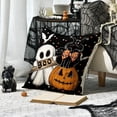 thumbnail image 6 of Sm:)e Boo Ghost Pumpkin Lantern Bat Cat Halloween Pillow Covers 18x18 Inch Set of 2, Cushion Covers for Sofa Home Decor, 6 of 6