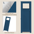 thumbnail image 7 of Yaheetech Wooden Floor Cabinet w/ Multi-Tiers & 3 Drawers, Navy Blue, 7 of 7