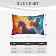 thumbnail image 2 of Salouo Dreamy Night Sky White Horse Print Print Pillow Case Cover,Wrinkle-Free Bed Pillow Cover Pack of 1 Home Decor Fade-Resistant and Stain-Resistant ,Pillows Not Included -20"x30", 2 of 8