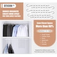 thumbnail image 4 of 10 in Cloth Hanger Chains,Space Saving Closet Metal Hanger Organizer Chains for Home and Office,Wardrobe Hanger Storage Chain,7 Layer Iron Hanging Hanger Chains,6 Pcs,White, 4 of 6