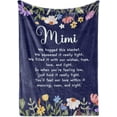 thumbnail image 1 of LHSHID Mimi Throw Blanket Mimi Gifts for Grandma Flannel Blankets Gift for Mimi on Mother''s Day Birthday and Christmas 30x40in, 1 of 6