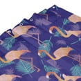 thumbnail image 4 of Shower Curtain, Flamingo Palm Leaves_B Waterproof Fabric Plastic Shower Curtain, Drying Fast Bathroom Curtain with 9 Buttonholes, Ruffle Shower Curtain 60x72in, 4 of 8