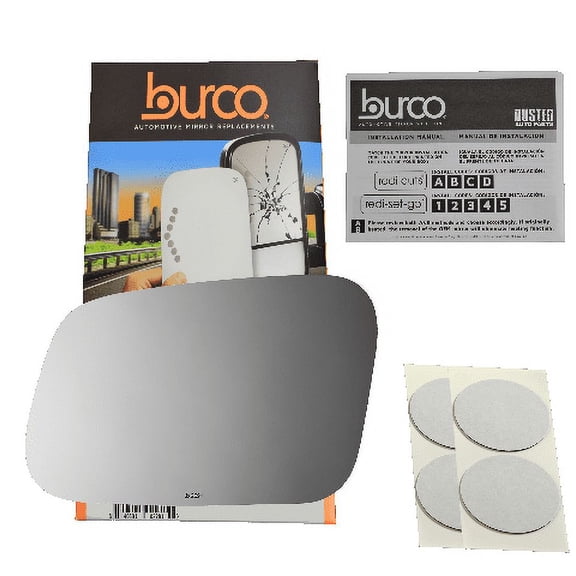 Burco Side View Mirror Replacement Glass - Clear Glass - 2691